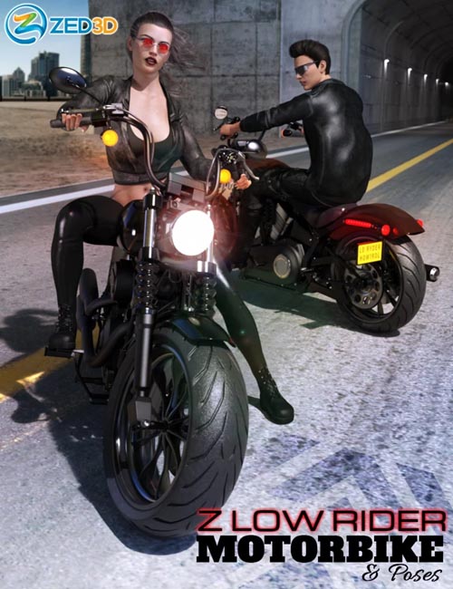 Z Low Rider Motorbike and Poses