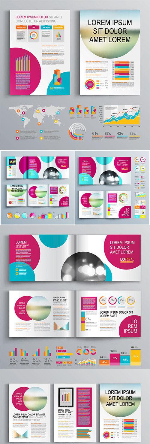 Brochure template vector design