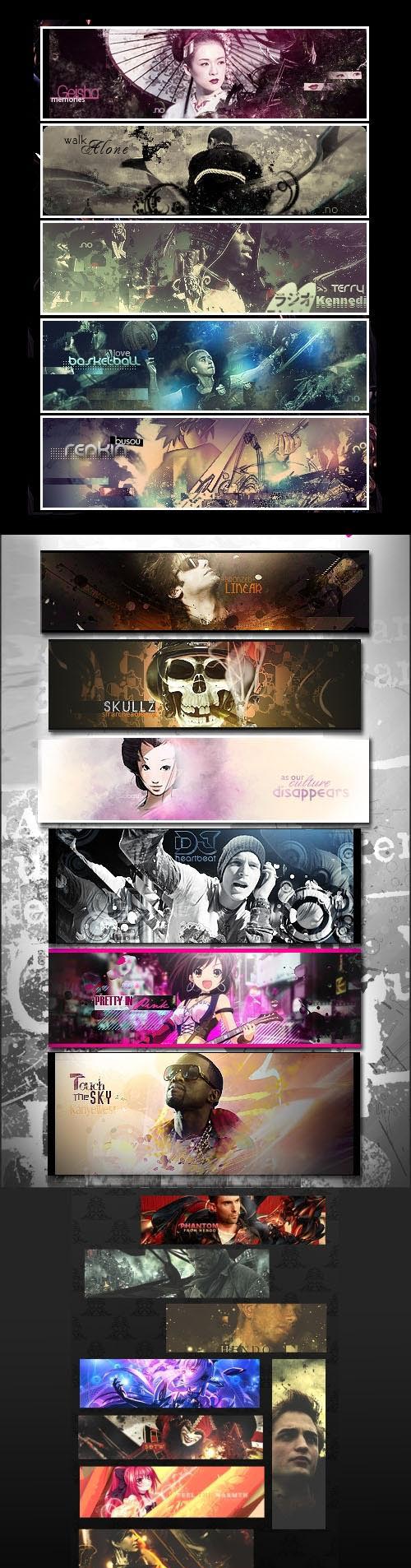 32 Awesome PSD Effects Collection