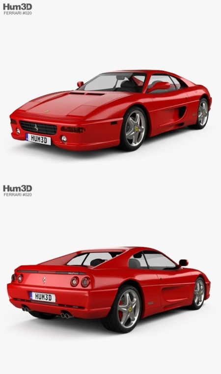 Ferrari F355 F1 Berlinetta 1999 3D model