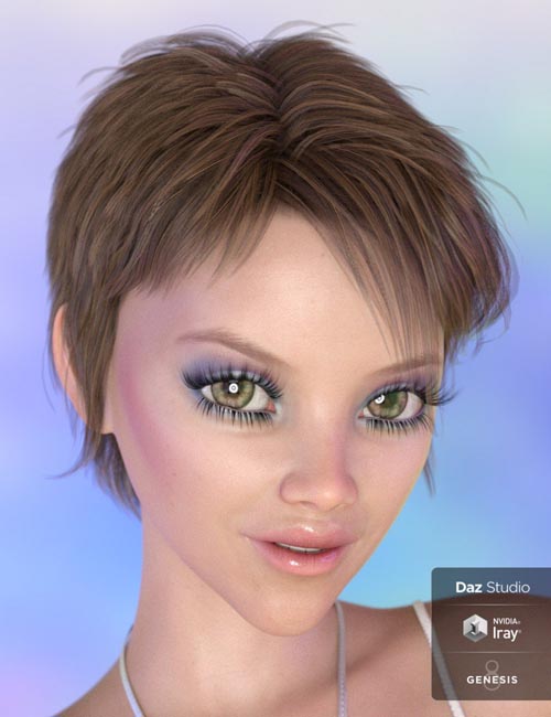 Itsy Hair for Genesis 8 and Genesis 3 Female(s)