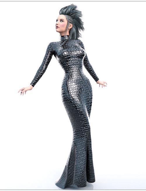 Fishtail Dress G3F » Best Daz3D Poses Download Site