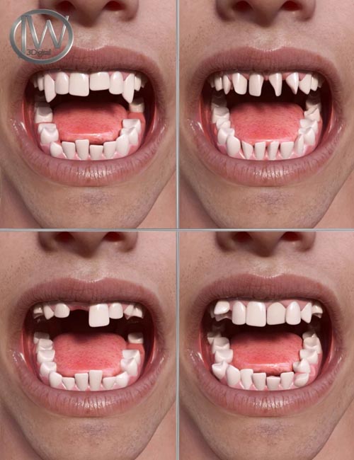 Teeth Master Control for Genesis 8 Male