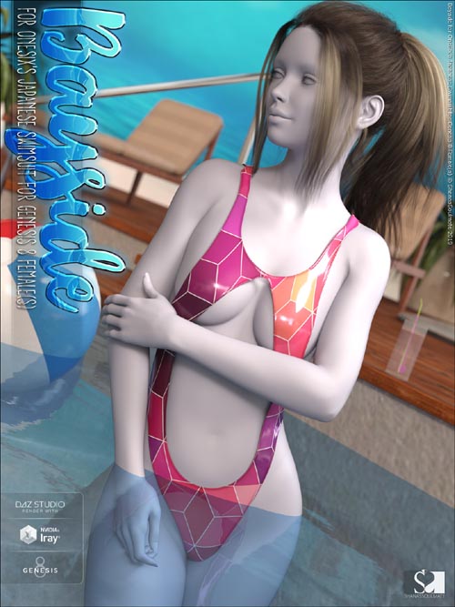 Bayside for Japanese Swimsuit for Genesis 8 Females