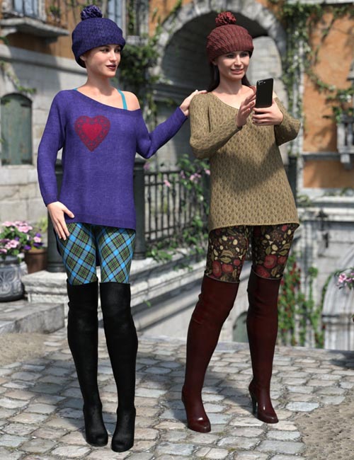 dForce Spice of Fall Outfit Textures