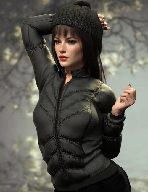 X-Fashion Warm Winter Jacket for Genesis 8 Female(s)