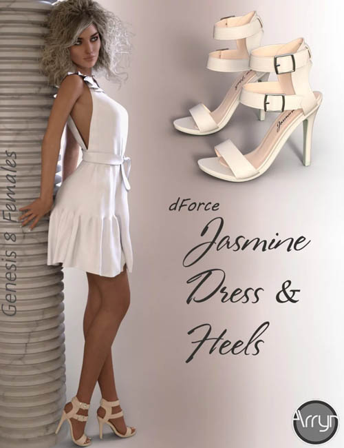 dForce Jasmine Outfit for Genesis 8 Female(s)