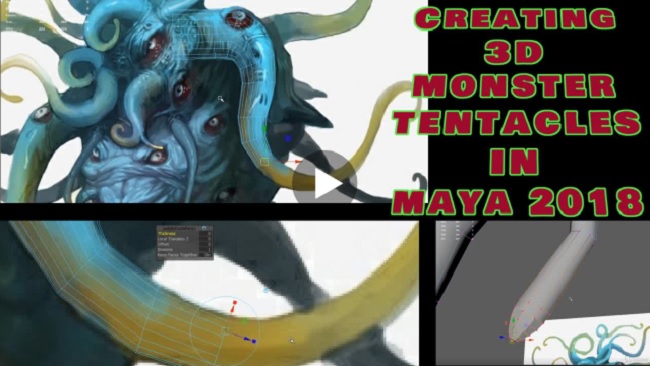 Udemy вЂ“ Creating 3D Monster Tentacles in Maya 2018