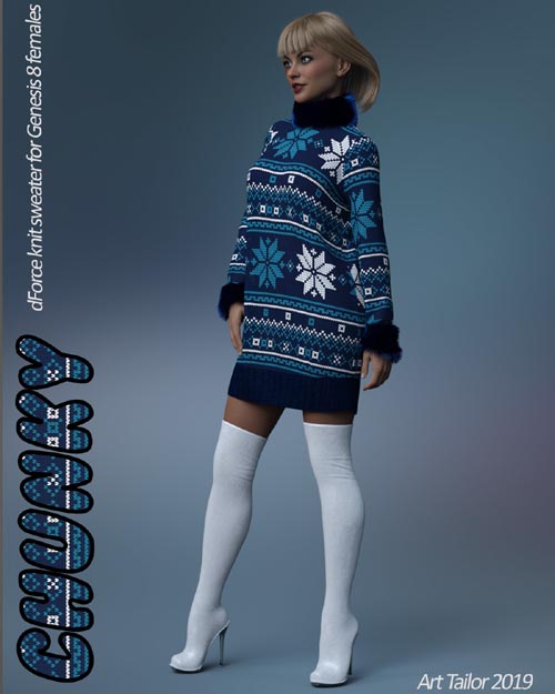 Chunky Sweater for the Genesis 8 Females