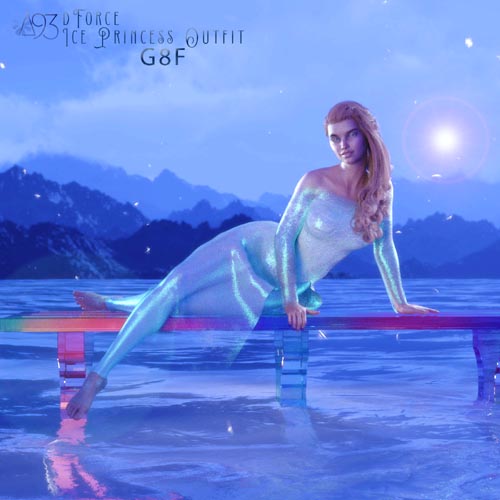 a93 - Ice Princess Outfit for G8F
