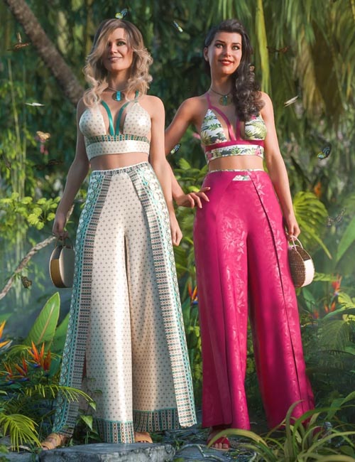 dForce Bali Babe Outfit Textures