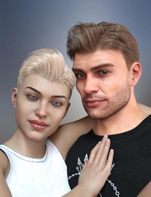 dForce Corporate Hair for Genesis 8 Male and Female(s)