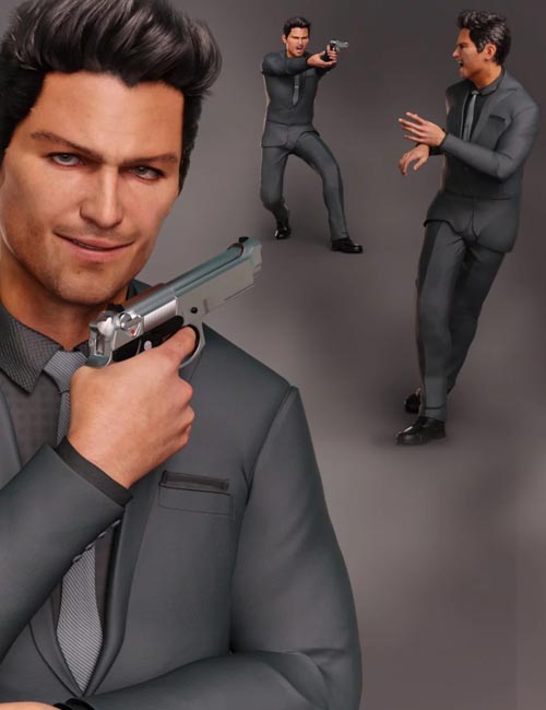 Spy Guy Poses for Jonathan 8 and Genesis 8 Male