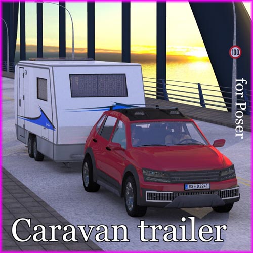 NM-Wohnwagen Gespann - Caravan and Car