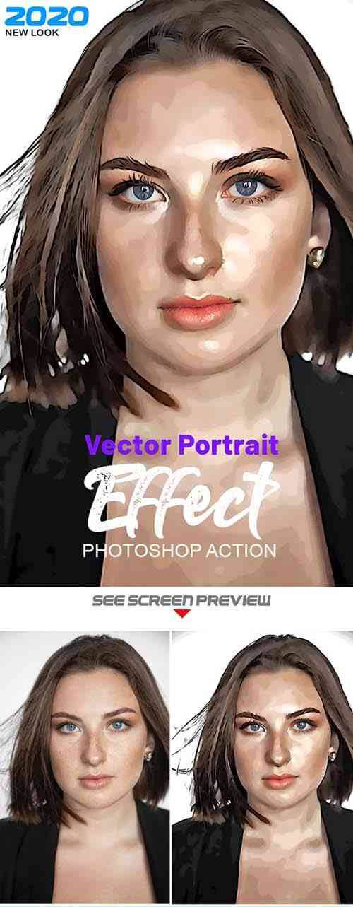 Vector Portrait Photoshop Effect 25610205