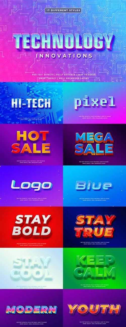 Modern Detailed 3D Text Style Effect mockup 25611215