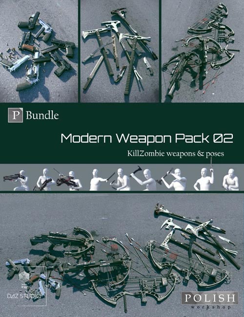 KillZombie Modern Weapon Pack Bundle 02