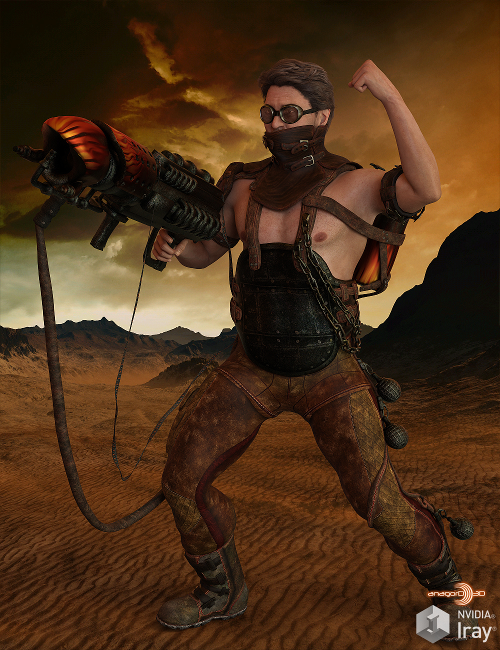 BLACKHAT - Outlanders: Fireball - for DS and Genesis 8 Male