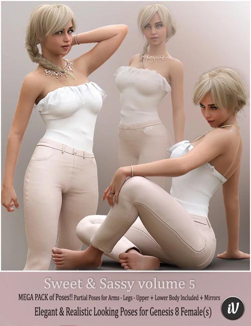 iV Sweet & Sassy Vol. 5 Pose Collection for Genesis 8 Female(s)