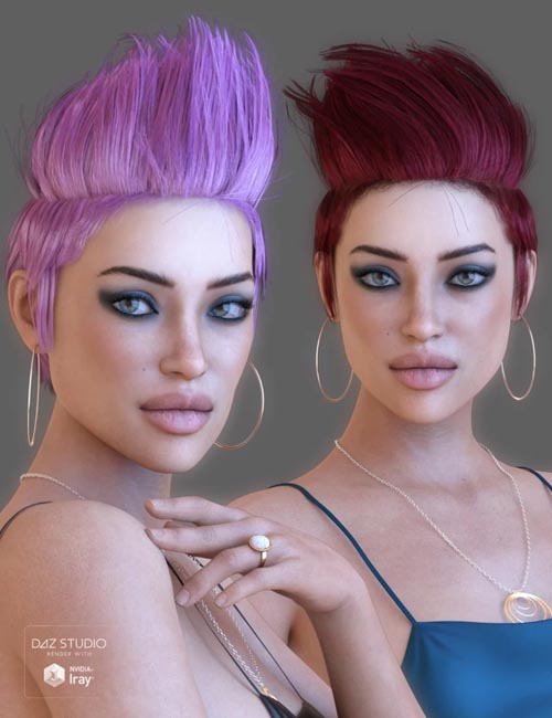 Parece Hair for Genesis 3 and 8 Female(s)