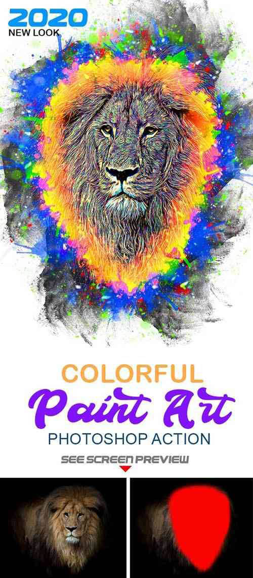 Colorful Paint Art Action 25543621