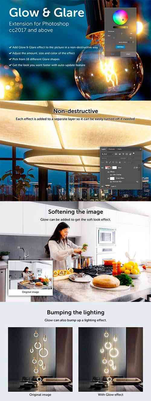Glow & Glare - Photoshop Extension 4176868