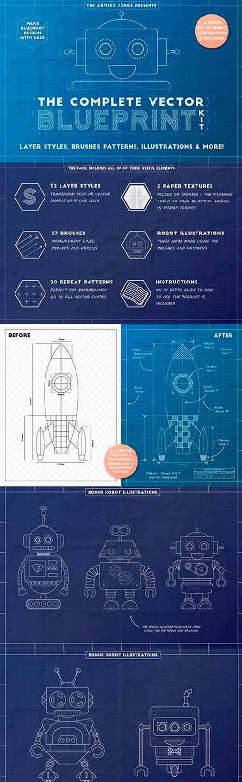 The Complete Vector Blueprint Kit