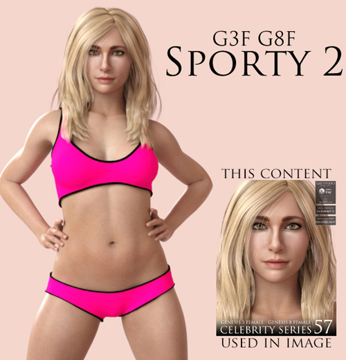 Sporty 2 for Genesis 3 Female and Genesis 8 Female