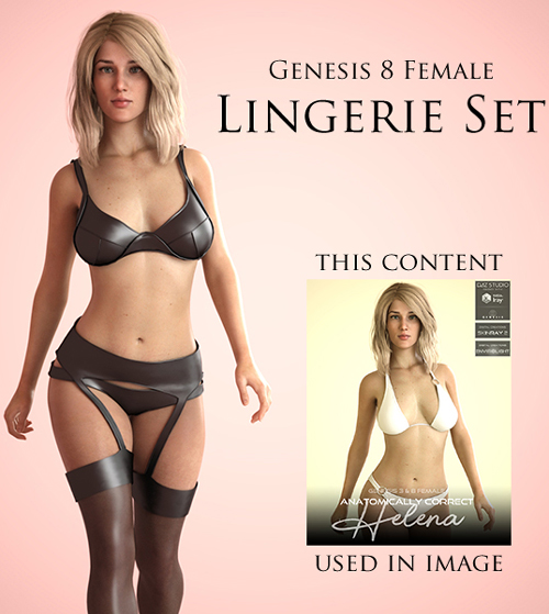 Lingerie Set for Genesis 8 Female