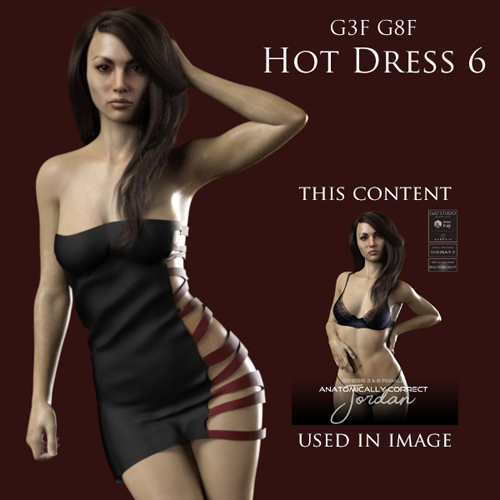 Hot Dress 6 for Genesis 3 Female and Genesis 8 Female