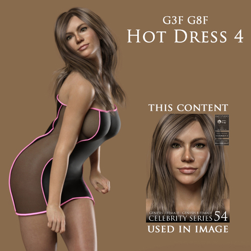 Hot Dress 4 for Genesis 3 Female and Genesis 8 Female