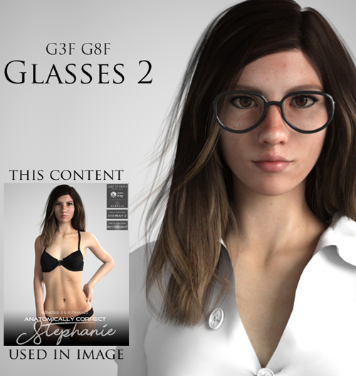 Glasses 2 for Genesis 3 Female and Genesis 8 Female