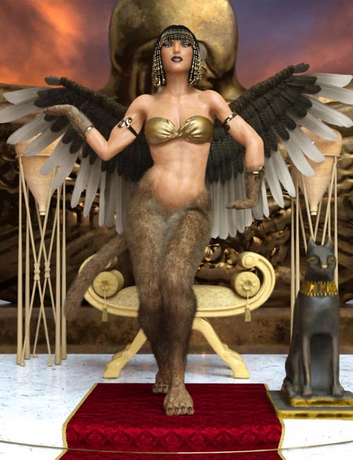 Riddle Poses for Sphinx For Genesis 8 Female