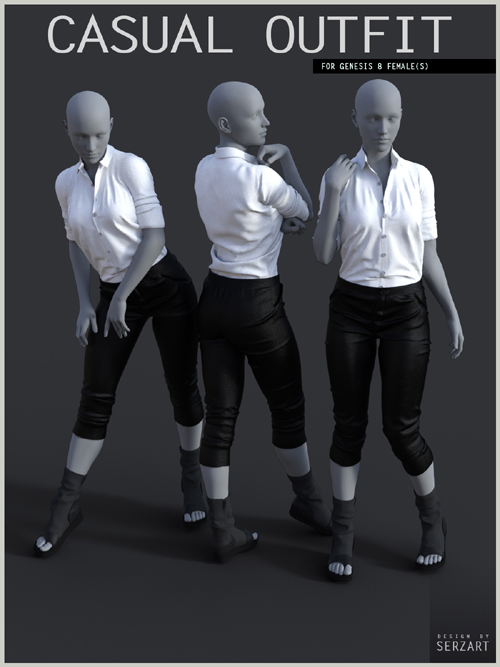 Casual Outfit for Genesis 8 Female