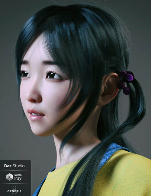 Hashimoto Character and Hair for Genesis 8 Female