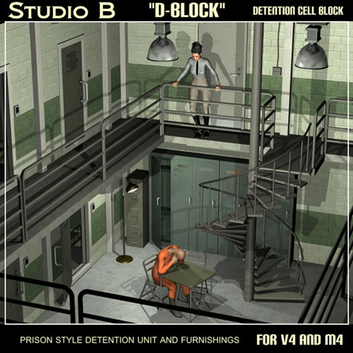 Davo's Studio B "D-Block" Detention Cell Unit