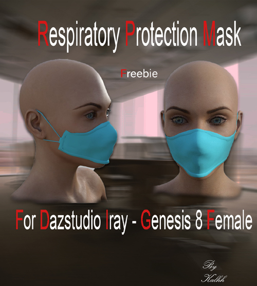 Respiratory protection mask for Dazstudio Iray Genesis 8 Female