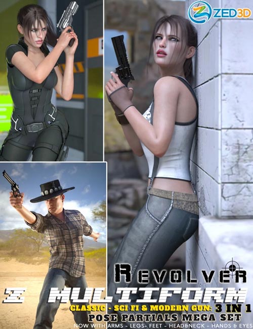 Z Multiform Revolver and Poses for Genesis 8
