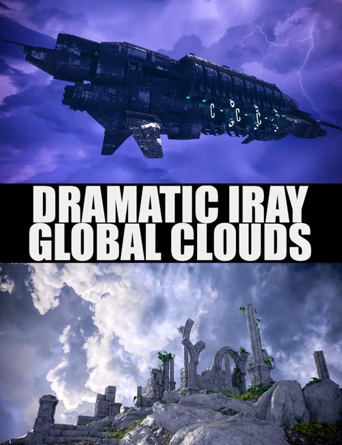 Dramatic Iray Global Clouds