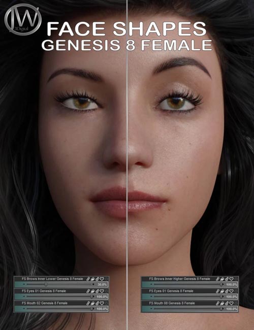 Face Shapes for Genesis 8 Female