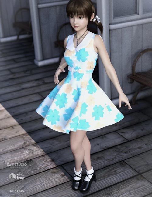 dForce Fresh Summer Outfit for Genesis8 Female(s)