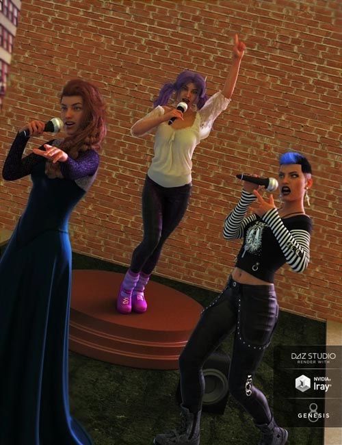 The Singer Prop N Poses for Genesis 3 and 8 Female(s)
