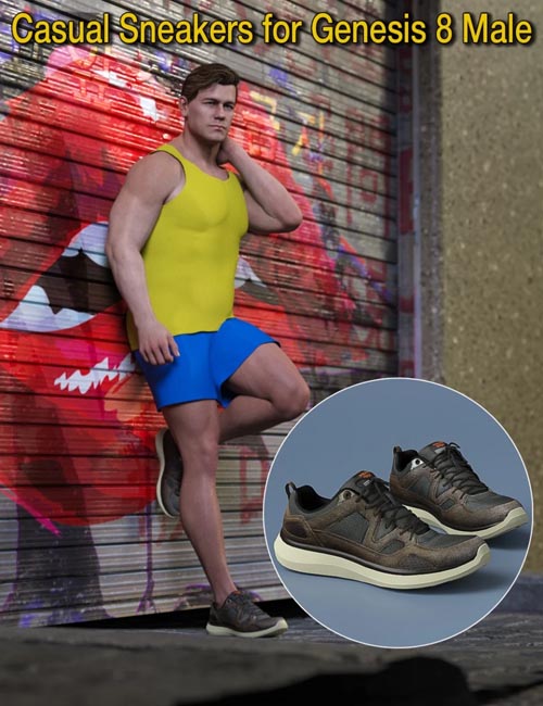 S3D Casual Sneakers for Genesis 8 Male(s)