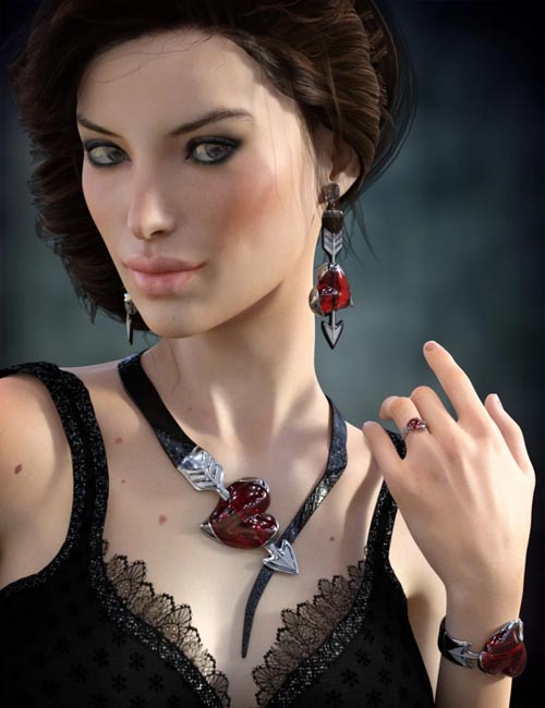 Heartstruck Jewelry for Genesis 3 Female(s)