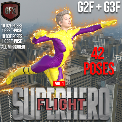 SuperHero Flight for G2F & G3F Volume 1