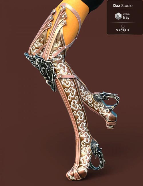 Jiwoo Fantasy Boots for Genesis 8 Female(s)