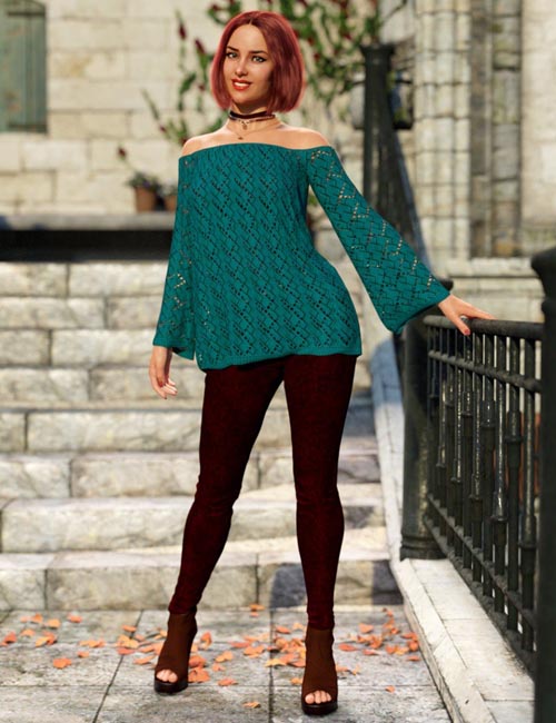 dForce Autumn Bloom Outfit for Genesis 8 Female(s)