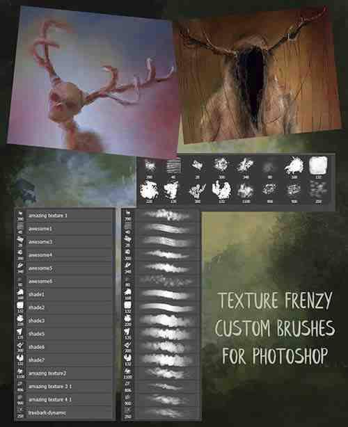 Texture Frenzy Photoshop Brushes 26321843