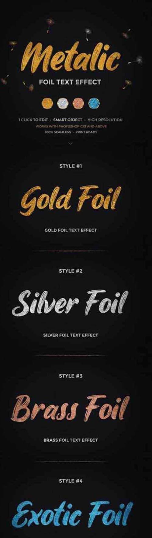 Metallic Foil Text Effect 26473998