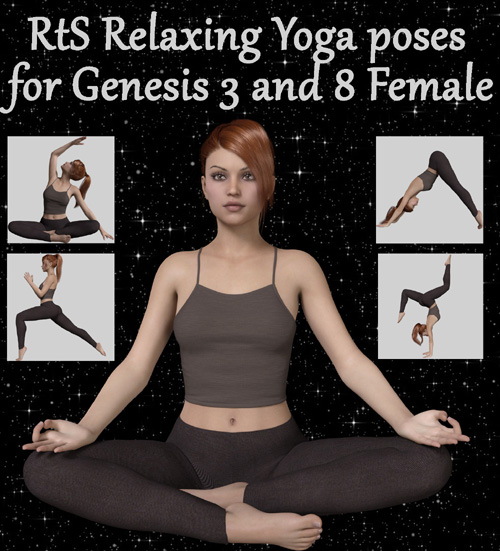 RtS Relaxing Yoga Poses for Genesis 3 and 8 Female